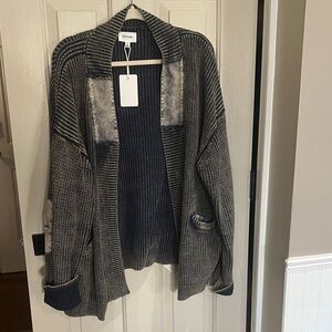 Heyson Open-Front Ribbed Cardigan Sweater